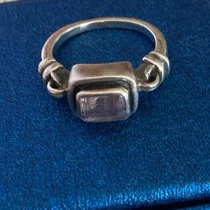 Amethyst sterling silver ring